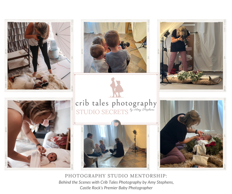 Photography Studio Mentorship Behind the Scenes with Crib Tales Photography by Amy Stephens, Castle Rock’s Premier Baby Photographer