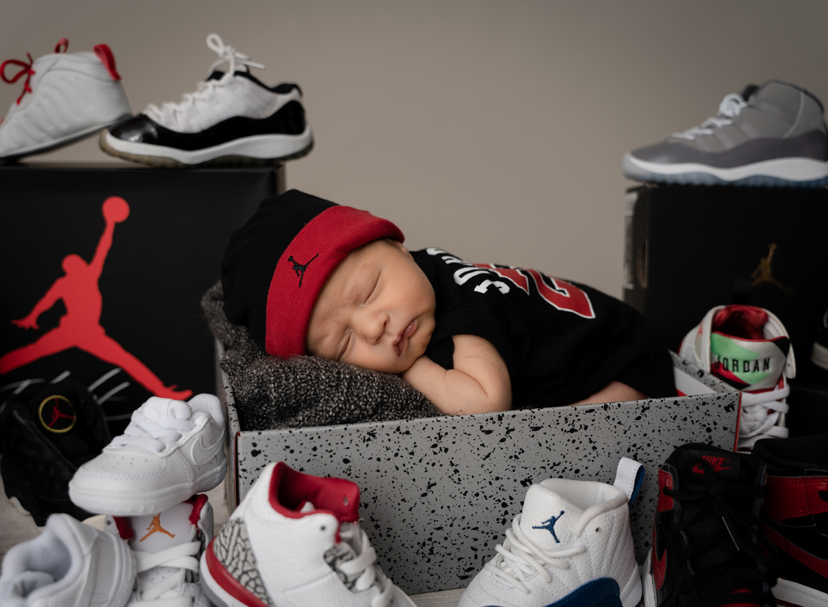 Castle Rock Newborn Photography - Nike Air Baby